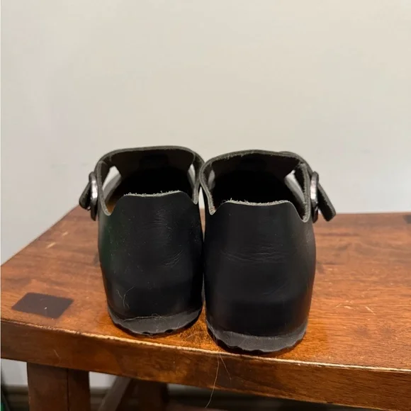 Birkenstock Boston Black Leather Clogs, size 39 - Picture 5 of 6